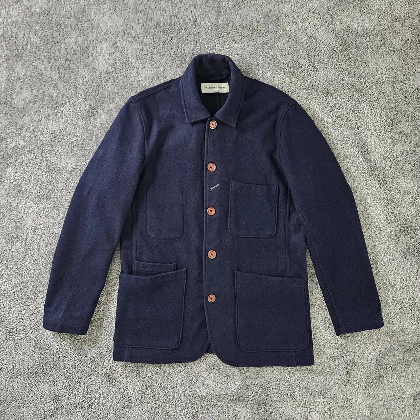 [BUNJANG] Universal Works Navy Button-Front Patch Pocket Jacket / Universal Works 자켓