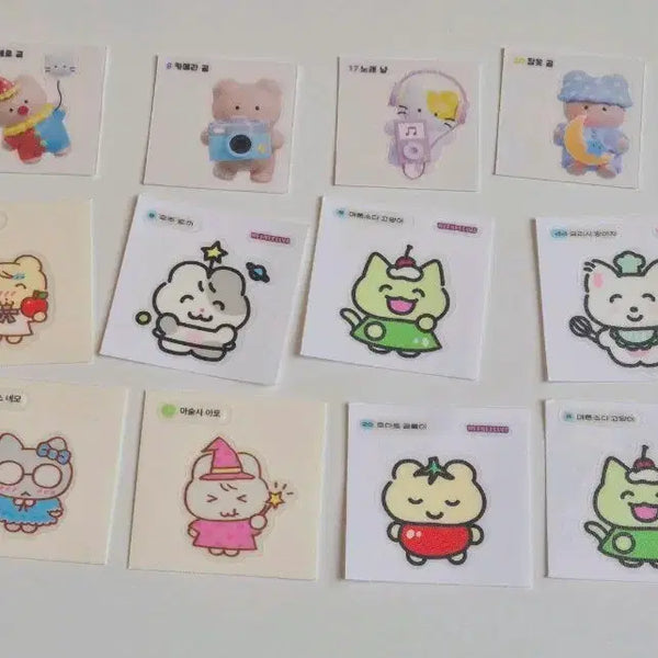 [BUNJANG] Hihi Club Decoboco Sticker Set / 히히클럽 데코보코 띠부씰
