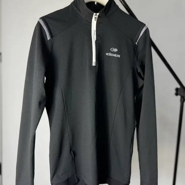 [BUNJANG] Eider Zip-Up T-Shirt Black / 아이더 집업 티셔츠 블랙