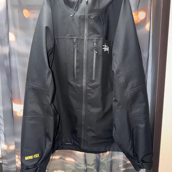 [BUNJANG] Stussy Gore-Tex Guide Shell Jacket Black XL / 스투시 고어텍스 가이드 쉘 자켓 블랙 XL
