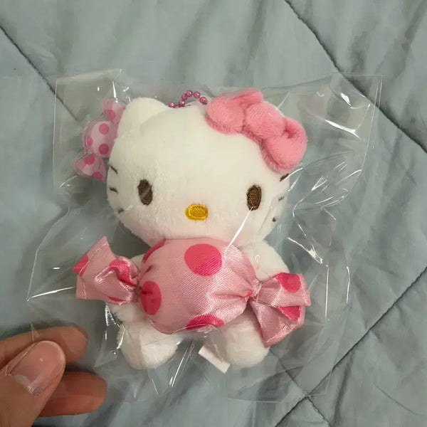 [BUNJANG] Sanrio Hello Kitty Candy Plush Keychain / 산리오 헬로키티 캔디 사탕 인형 키링