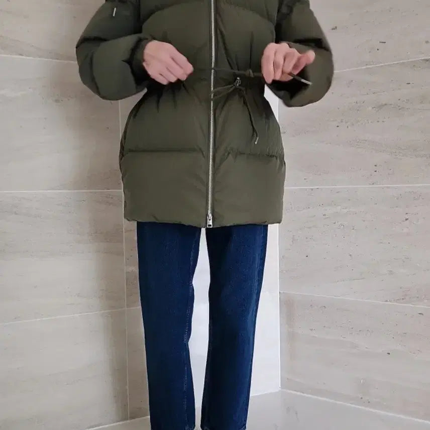 [BUNJANG] COS Duck Down Puffer Jacket Khaki / 335000원짜리 COS cos 코스 오리텅패딩 카키색