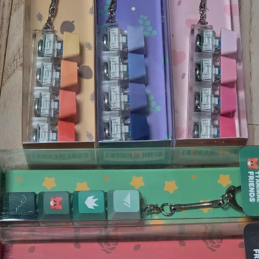 [BUNJANG] T1 Animal Friends Keycap Keyring Bundle Set / [일괄] T1 애니멀프렌즈 키캡키링