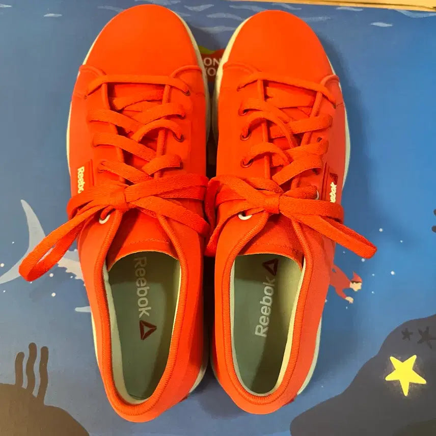 [BUNJANG] Reebok Orange Sneakers / 리복 오렌지 스니커즈