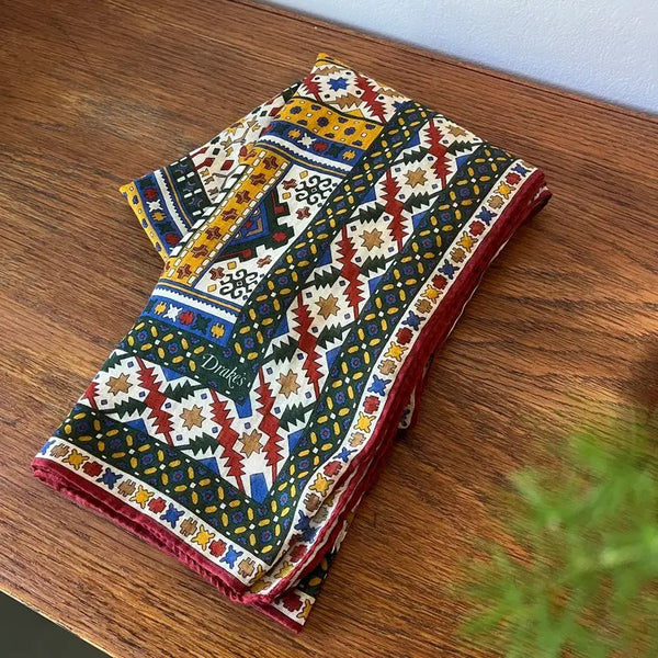 [BUNJANG] Drake's Kilim Pattern Scarf / 드레익스 킬림 패턴 스카프