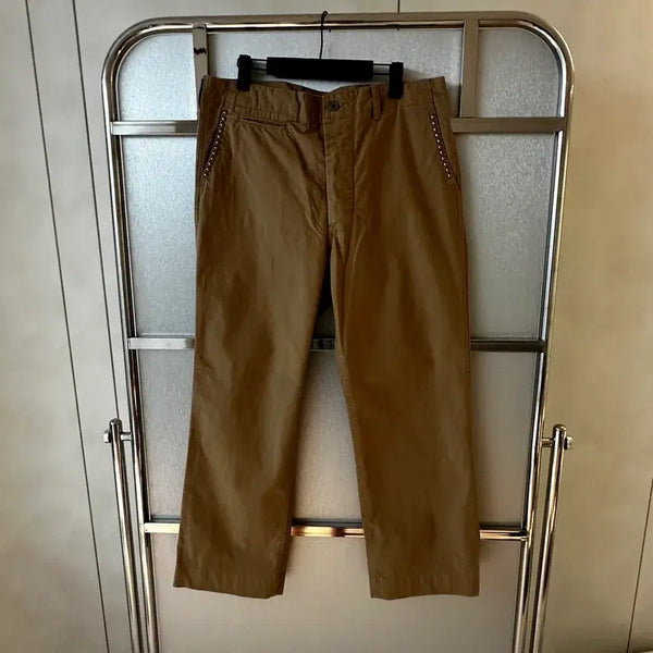 [BUNJANG] M.PIERCE Stud Chino Pants / [M] 피어스 스터드 치노 블랙아웃 에센스룸