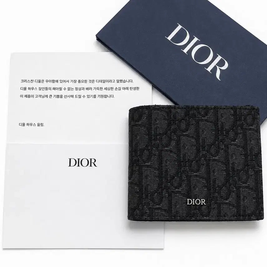 [BUNJANG] Dior Oblique Jacquard Bifold Wallet / 디올 오블리크 반지갑 자카드