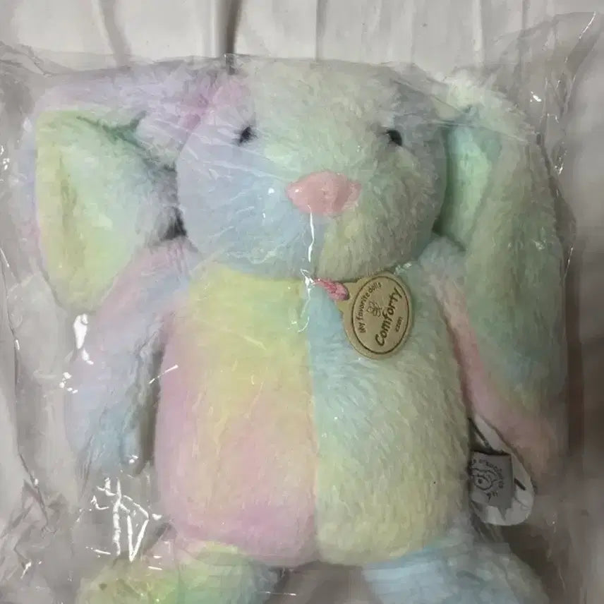[BUNJANG] Rainbow Rabbit Plush / 레인보우 토끼인형