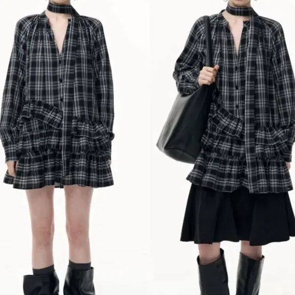 [BUNJANG] SALTHE Checkered Dress / SALTHE 원피스