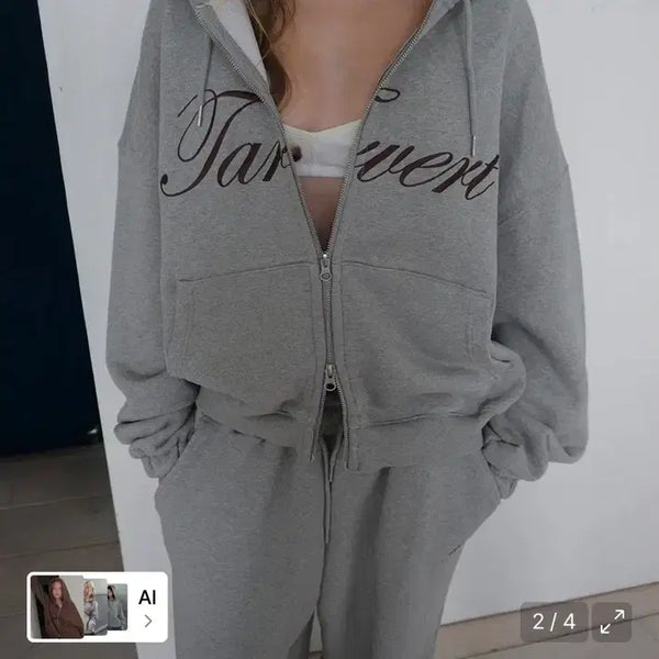 [BUNJANG] Tarvert Hooded Zip Up - Gray / (새)타버트 후드집업 Tarvert Hooded Zip Up - Gray