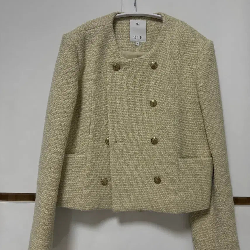 [BUNJANG] Sie Tweed Jacket M Size Lime Mint / 시에 sie 트위드 자켓