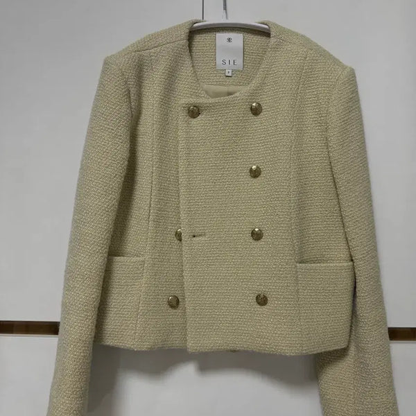 [BUNJANG] Sie Tweed Jacket M Size Lime Mint / 시에 sie 트위드 자켓