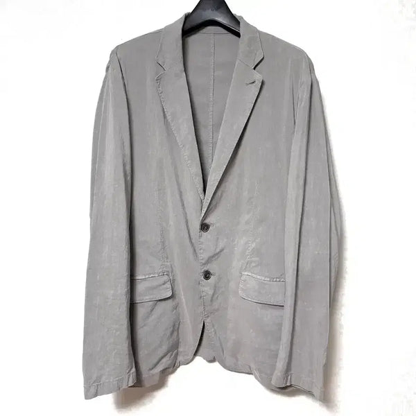 [BUNJANG] SERIES Linen Blazer Jacket Grey / [L,100]시리즈 린넨 블레이저 자켓 그레이