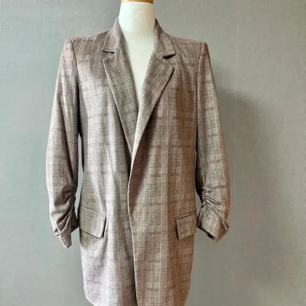 [BUNJANG] Zara Semi-Oversized Check Blazer / 자라 세미오버핏 체크자킷