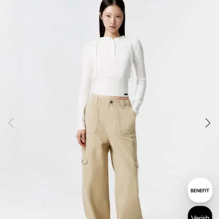 [BUNJANG] Verysi Cargo Pants Beige / 베리시 카고팬츠 베이지
