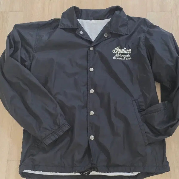 [BUNJANG] Indian Motorcycle Coach Jacket Black M / 인디언 모터사이클 코치 자켓 블랙 M