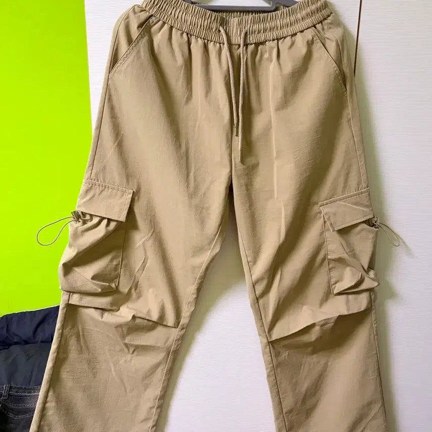[BUNJANG] Khaki Cargo Jogger Pants / 카키 카고 조거 팬츠