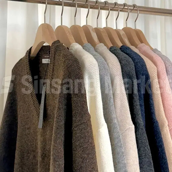 [BUNJANG] Pesto Lambswool V-Neck Knit / [빠른발송] 페스토 램스울 브이넥니트