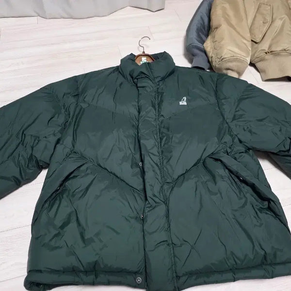 [BUNJANG] Kangol Padded Jacket Green / 캉골 패딩 그린