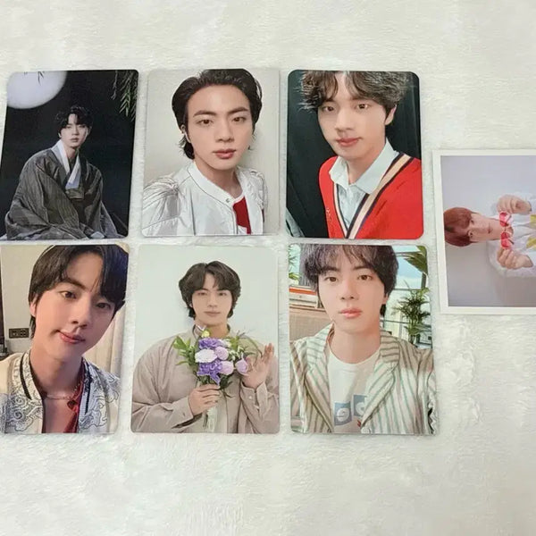 [BUNJANG] BTS Jin Kim Seokjin Big Photocard Bundle Set / 방탄소년단 bts 진 김석진 빅 포토카드 포카 7장 일괄
