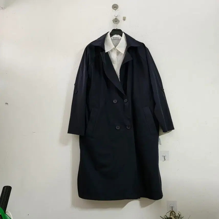 [BUNJANG] Navy Trench Coat / 트렌치코트 네이비