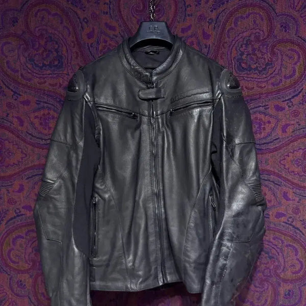 [BUNJANG] Conquer Bike Leather Jacket / Conquer 바이크 가죽자켓