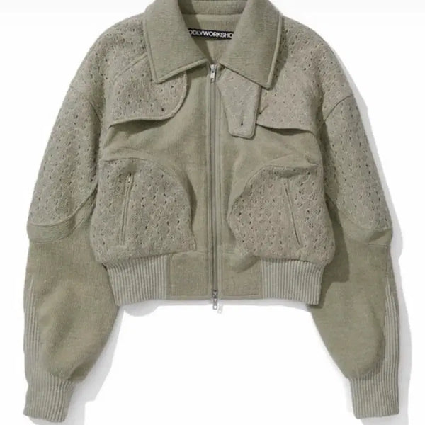 [BUNJANG] Oddly Workshop Knit Quad Jacket / 오들리워크샵 니트쿼드자켓