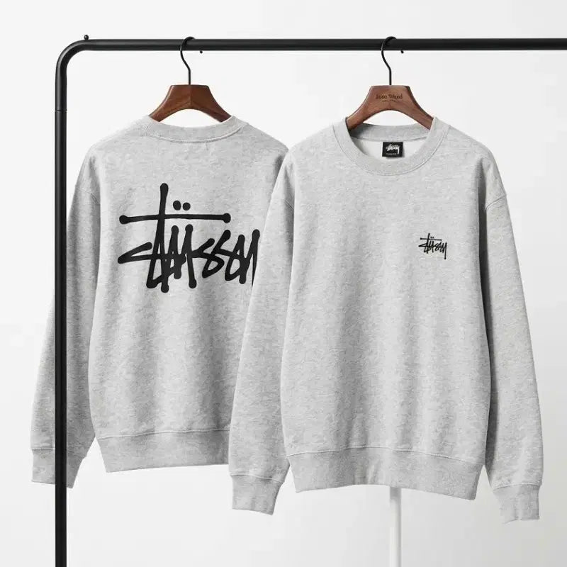 [BUNJANG] Stussy Sweatshirt Grey / 스투시 맨투맨 블랙 그레이