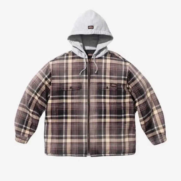 [BUNJANG] Supreme Dickies Plaid Hooded Jacket / 슈프림 디키즈 플레이드 후드 자켓