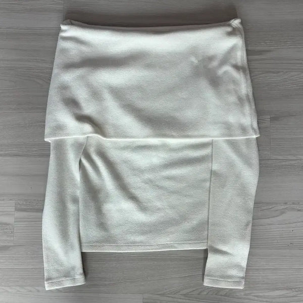 [BUNJANG] Rowan Off-Shoulder Knit Ivory / 로우번 오프숄더 니트 아이보리
