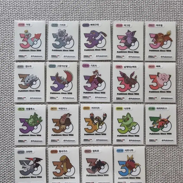 [BUNJANG] Pokemon Stickers 1013 - 0318 Bundle Set / 포켓몬띠부씰1013 일괄판매합니다