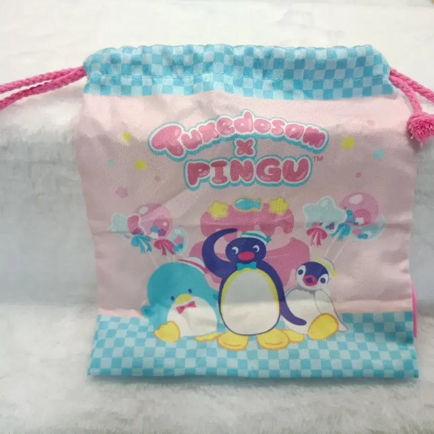 [BUNJANG] Pingu & Sanrio Collaboration String Pouch / 0.3/핑구&산리오 콜라보 스트링 파우치 가챠