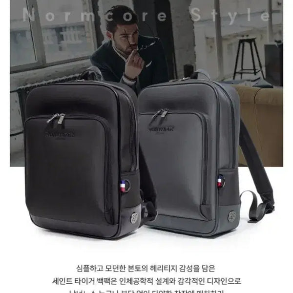 [BUNJANG] Saint Tiger Backpack Gray / 세인트 타이거 백팩 그레이 새제품