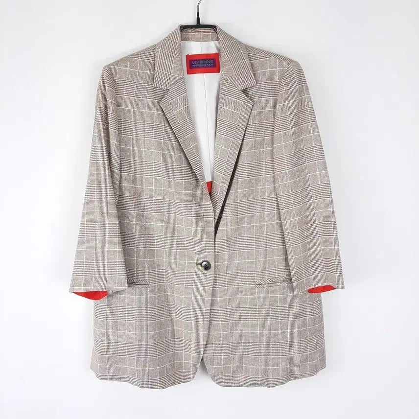 [BUNJANG] Vivian Tam Checkered Jacket M / 비비안 탐 체크 자켓 M