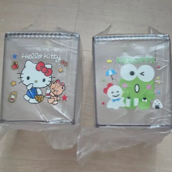 [BUNJANG] Hello Kitty Keroppi Transparent Storage Box / 키티 케로피 투명 수납함 새상품 (개당단가)