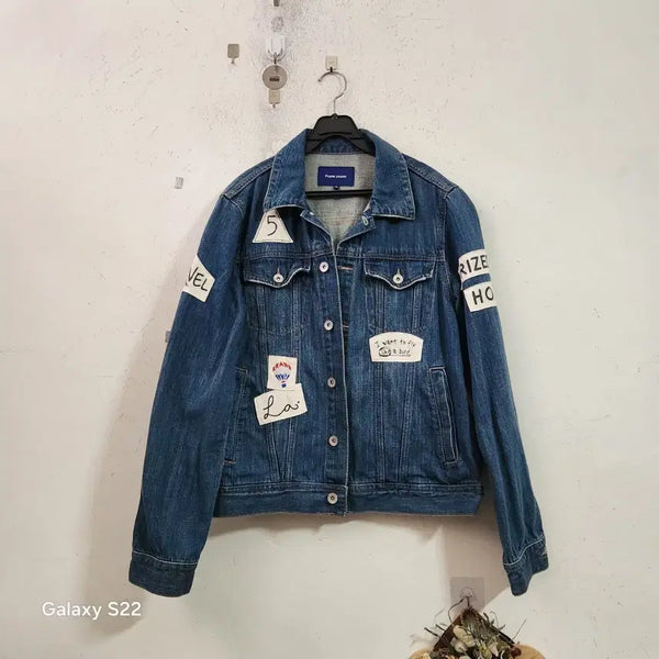 [BUNJANG] Denim Jacket Patch Detail / 청자켓 패치 장식