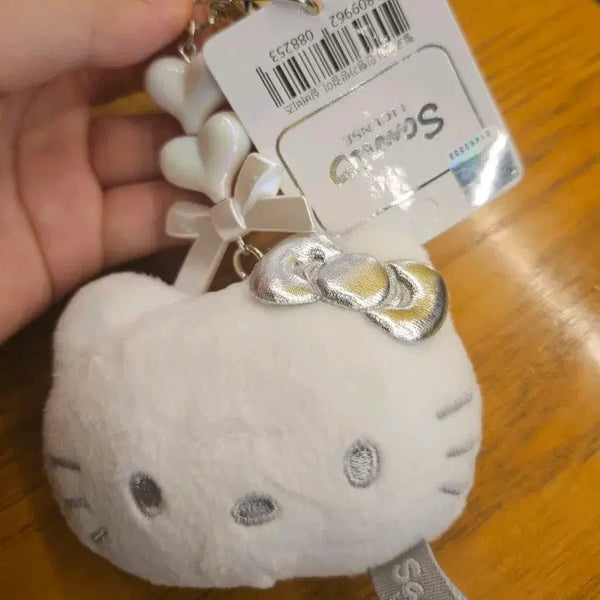 [BUNJANG] Hello Kitty Silver Bead Doll Keychain / 헬로키티 인형가방걸이 실버비즈 인형 키링