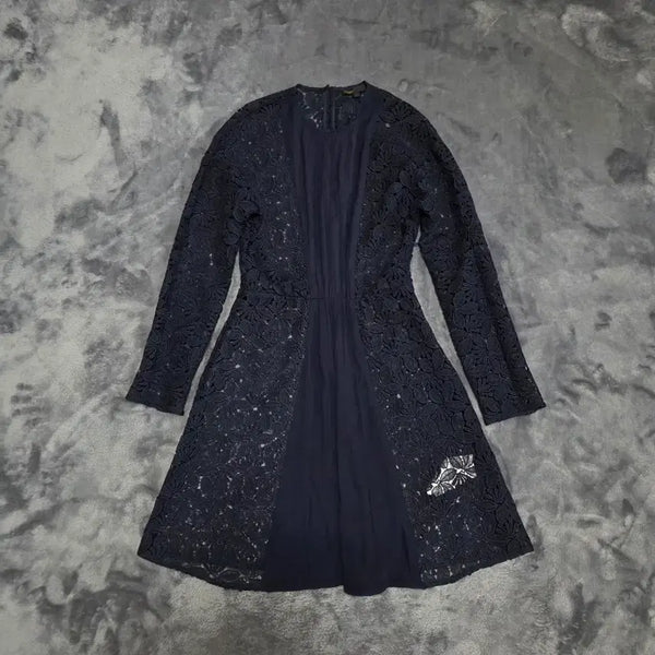 [BUNJANG] Maje Lace Dress Navy / (1)여성 마쥬 레이스 원피스 네이비