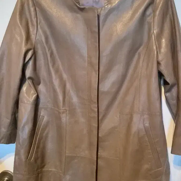 [BUNJANG] Ansich Lambskin Leather Jacket / ANSICH (새)양가죽 반품55 길이82