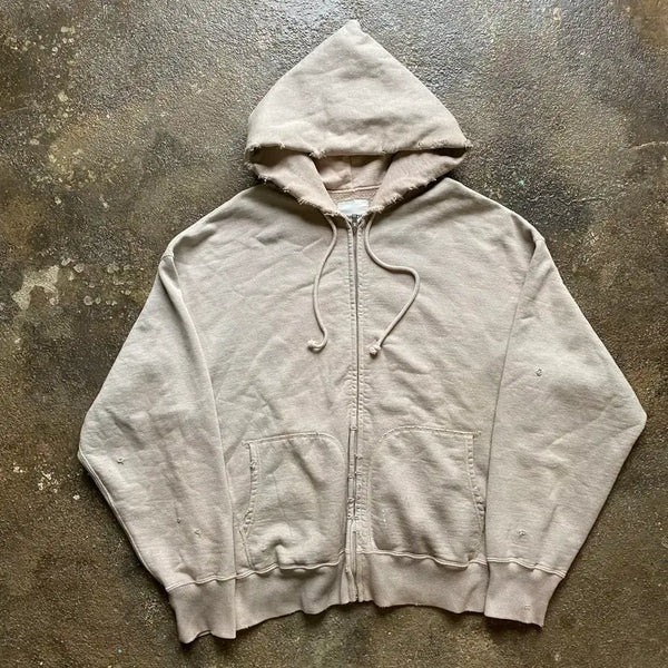 [BUNJANG] Bowwow Aging Damage Hood Zip-up / (L) bowwow 바우와우 에이징 데미지 후드 집업