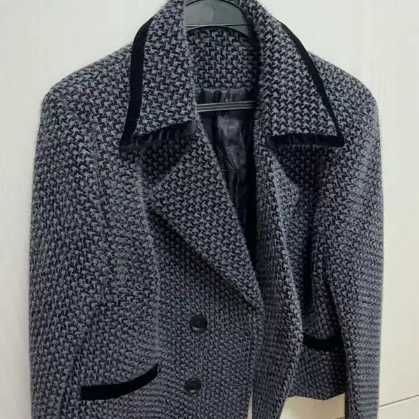 [BUNJANG] Check Wool Jacket Set / 체크 울 자켓 세트