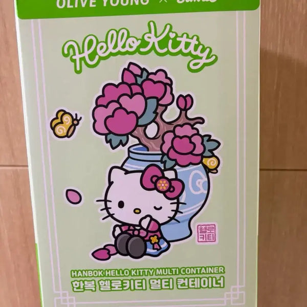 [BUNJANG] Sanrio Hello Kitty Hanbok Multi Container / 올리브영 한복 헬로키티 멀티 컨테이너
