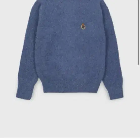 [BUNJANG] Heritagefloss HFC Crest Alpaca Sweater Blue / 헤리티지플로스 HFC 크레스트 알파카 스웨터 블루