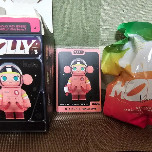 [BUNJANG] Pop Mart Space Molly Peach Sealed / (미개봉) 팝마트 스페이스 몰리 복숭아