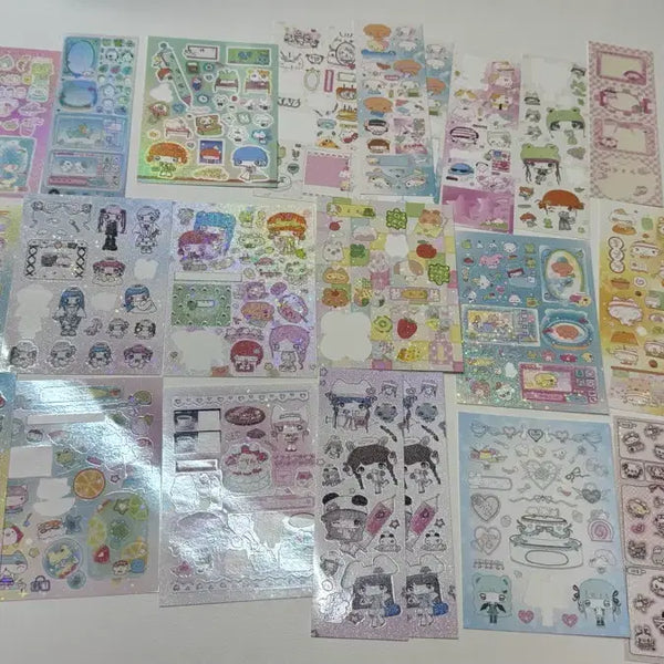 [BUNJANG] Diary Decor Sticker Set with Memo Pads / 다이어리 꾸미기 씰스터커, 메모지 판매합니다   해피냥데이,유리,포베,스티커스,네코메이드수프,가벼운친구들, 아무스튜, 포포, 율밤곰, 코랄트리, 트웬티룸, 트러스트마이바이브,아르센
