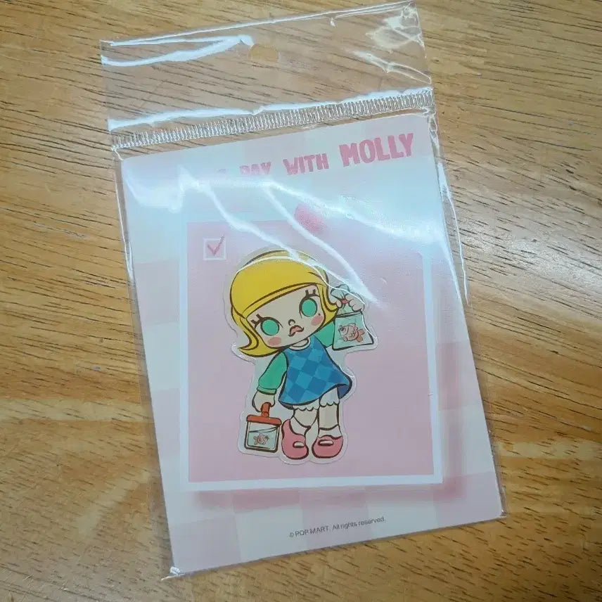 [BUNJANG] Pop Mart Molly Sticker Set / 0.1/팝마트/몰리 조각스티커