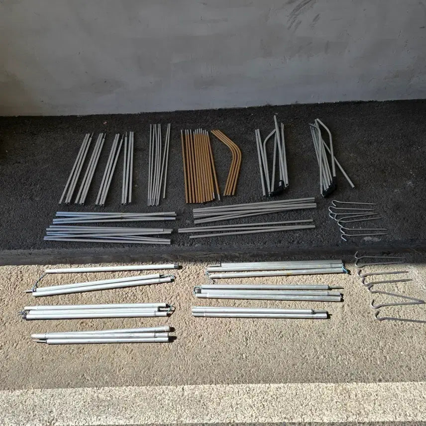[BUNJANG] Tent Poles and Stakes Set / 텐트 폴대