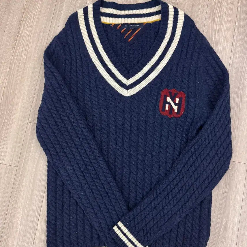 [BUNJANG] Tommy Hilfiger Cable Knit Sweater / TOMMY HILFIGER CABLE KNIT 타미힐피거 꽈배기 니트