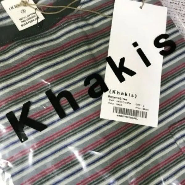 [BUNJANG] Cahkis Border Tee Sage Size 3 / 카키스 보더티 세이지 3사이즈