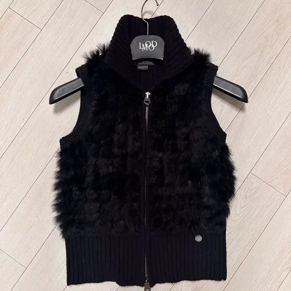 [BUNJANG] Armani Exchange Fur Zip Vest / 아르마니익스체인지 털조끼